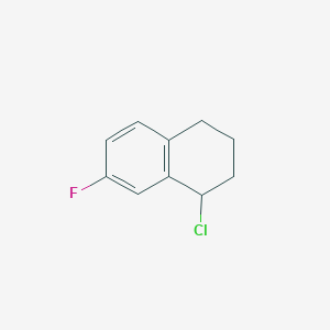 molecular formula C10H10ClF B3015069 1-Chloro-7-fluoro-1,2,3,4-tetrahydronaphthalene CAS No. 1082399-51-6