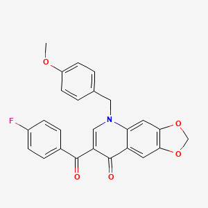 7-(4-Fluorobenzoyl)-5-[(4-methoxyphenyl)methyl]-[1,3]dioxolo[4,5-g]quinolin-8-one