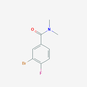 molecular formula C9H9BrFNO B3015090 3-溴-4-氟-N,N-二甲基苯甲酰胺 CAS No. 959961-63-8