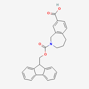 2-(9H-Fluoren-9-ylmethoxycarbonyl)-1,3,4,5-tetrahydro-2-benzazepine-8-carboxylic acid