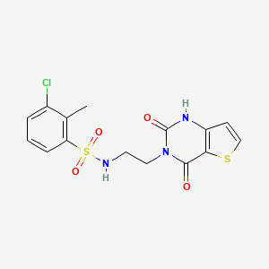 3-chloro-N-(2-(2,4-dioxo-1,2-dihydrothieno[3,2-d]pyrimidin-3(4H)-yl)ethyl)-2-methylbenzenesulfonamide