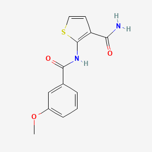 2-(3-Methoxybenzamido)thiophene-3-carboxamide