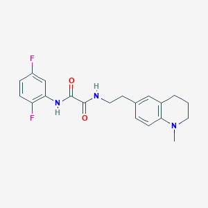 molecular formula C20H21F2N3O2 B3015113 N1-(2,5-difluorophenyl)-N2-(2-(1-methyl-1,2,3,4-tetrahydroquinolin-6-yl)ethyl)oxalamide CAS No. 946363-03-7