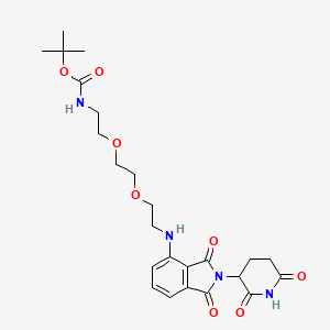 molecular formula C24H32N4O8 B3015117 Thalidomide-NH-PEG2-C2-NH-Boc CAS No. 2097509-40-3