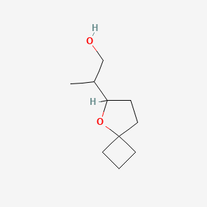 B3015120 2-(5-Oxaspiro[3.4]octan-6-yl)propan-1-ol CAS No. 2248273-62-1