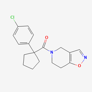 (1-(4-chlorophenyl)cyclopentyl)(6,7-dihydroisoxazolo[4,5-c]pyridin-5(4H)-yl)methanone