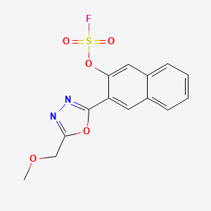 2-(3-Fluorosulfonyloxynaphthalen-2-yl)-5-(methoxymethyl)-1,3,4-oxadiazole