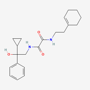 molecular formula C21H28N2O3 B3015145 N1-(2-(环己-1-烯-1-基)乙基)-N2-(2-环丙基-2-羟基-2-苯乙基)草酰胺 CAS No. 1421443-01-7