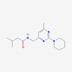 molecular formula C16H26N4O B3015158 3-甲基-N-((6-甲基-2-(哌啶-1-基)嘧啶-4-基)甲基)丁酰胺 CAS No. 1796994-36-9