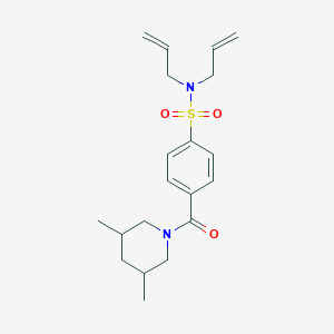 N,N-diallyl-4-(3,5-dimethylpiperidine-1-carbonyl)benzenesulfonamide