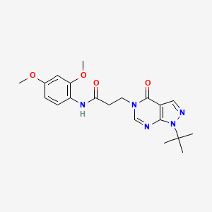 3-(1-(tert-butyl)-4-oxo-1H-pyrazolo[3,4-d]pyrimidin-5(4H)-yl)-N-(2,4-dimethoxyphenyl)propanamide