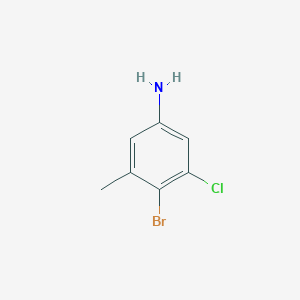 molecular formula C7H7BrClN B3015169 4-Bromo-3-chloro-5-methylaniline CAS No. 1253907-90-2