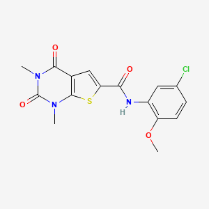 N-(5-chloro-2-methoxyphenyl)-1,3-dimethyl-2,4-dioxo-1,2,3,4-tetrahydrothieno[2,3-d]pyrimidine-6-carboxamide