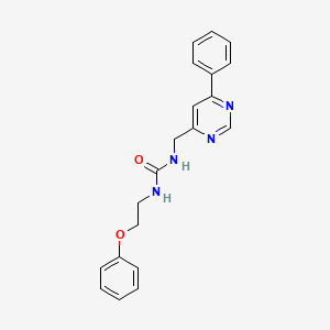1-(2-Phenoxyethyl)-3-((6-phenylpyrimidin-4-yl)methyl)urea