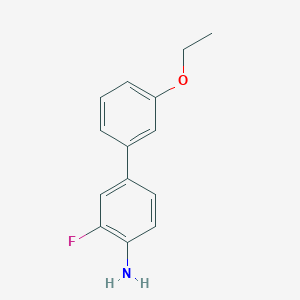 molecular formula C14H14FNO B3015182 3'-Ethoxy-3-fluorobiphenyl-4-amine CAS No. 1035689-60-1