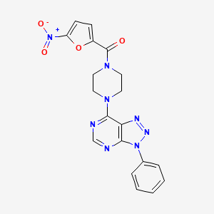 (5-nitrofuran-2-yl)(4-(3-phenyl-3H-[1,2,3]triazolo[4,5-d]pyrimidin-7-yl)piperazin-1-yl)methanone
