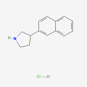 3-Naphthalen-2-ylpyrrolidine;hydrochloride