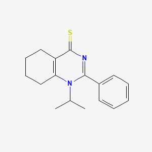 molecular formula C17H20N2S B3015192 1-isopropyl-2-phenyl-5,6,7,8-tetrahydroquinazoline-4(1H)-thione CAS No. 371218-86-9