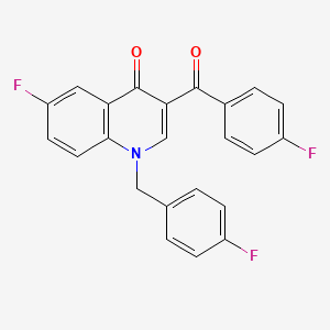 6-fluoro-3-(4-fluorobenzoyl)-1-(4-fluorobenzyl)quinolin-4(1H)-one