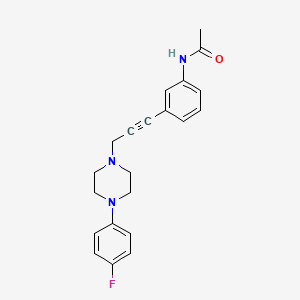 N-(3-{3-[4-(4-fluorophenyl)piperazino]-1-propynyl}phenyl)acetamide