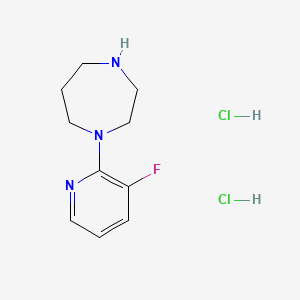 molecular formula C10H16Cl2FN3 B3015208 1-(3-Fluoropyridin-2-yl)-1,4-diazepane dihydrochloride CAS No. 2126160-39-0