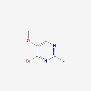 molecular formula C6H7BrN2O B3015231 4-溴-5-甲氧基-2-甲基嘧啶 CAS No. 1803570-43-5