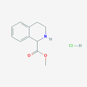 molecular formula C11H14ClNO2 B3015238 Methyl 1,2,3,4-tetrahydroisoquinoline-1-carboxylate hydrochloride CAS No. 212958-77-5