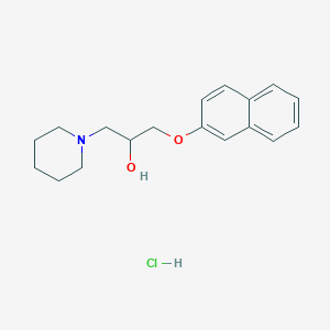 1-(Naphthalen-2-yloxy)-3-(piperidin-1-yl)propan-2-ol hydrochloride