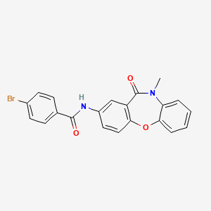4-bromo-N-(10-methyl-11-oxo-10,11-dihydrodibenzo[b,f][1,4]oxazepin-2-yl)benzamide