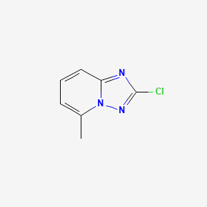 molecular formula C7H6ClN3 B3015250 2-Chloro-5-methyl-[1,2,4]triazolo[1,5-a]pyridine CAS No. 1558140-29-6
