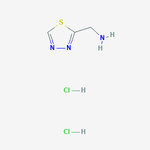 molecular formula C3H7Cl2N3S B3015256 (1,3,4-Thiadiazol-2-yl)methanamine dihydrochloride CAS No. 2060063-87-6