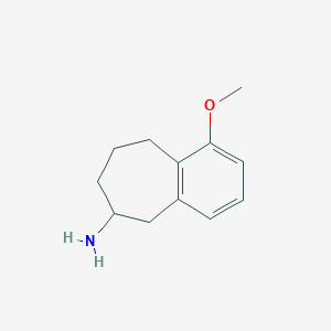 molecular formula C12H17NO B3015259 1-methoxy-6,7,8,9-tetrahydro-5H-benzo[7]annulen-6-amine CAS No. 2138090-58-9