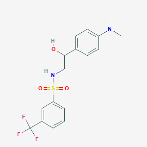 N-(2-(4-(dimethylamino)phenyl)-2-hydroxyethyl)-3-(trifluoromethyl)benzenesulfonamide