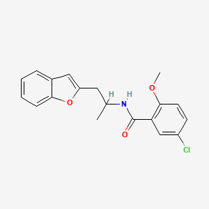 N-(1-(benzofuran-2-yl)propan-2-yl)-5-chloro-2-methoxybenzamide