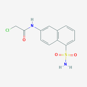 2-Chloro-N-(5-sulfamoylnaphthalen-2-yl)acetamide