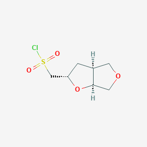 [(2S,3As,6aS)-2,3,3a,4,6,6a-hexahydrofuro[2,3-c]furan-2-yl]methanesulfonyl chloride