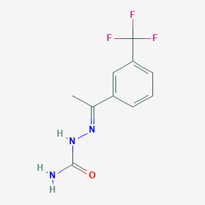 molecular formula C10H10F3N3O B3015288 2-(1-(3-(三氟甲基)苯基)亚乙基)肼甲酰胺 CAS No. 454-05-7