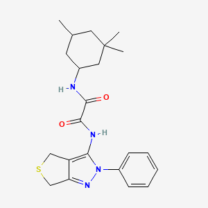 N1-(2-phenyl-4,6-dihydro-2H-thieno[3,4-c]pyrazol-3-yl)-N2-(3,3,5-trimethylcyclohexyl)oxalamide