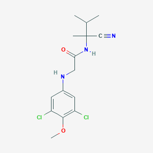 N-(1-cyano-1,2-dimethylpropyl)-2-[(3,5-dichloro-4-methoxyphenyl)amino]acetamide