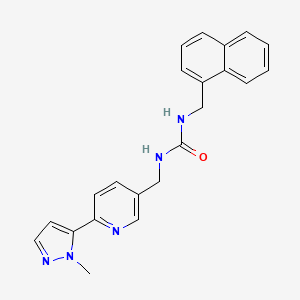 1-((6-(1-methyl-1H-pyrazol-5-yl)pyridin-3-yl)methyl)-3-(naphthalen-1-ylmethyl)urea