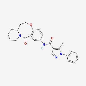 5-methyl-N-(6-oxo-2,3,4,12,13,13a-hexahydro-1H-pyrido[2,1-d][1,5]benzoxazocin-8-yl)-1-phenylpyrazole-4-carboxamide