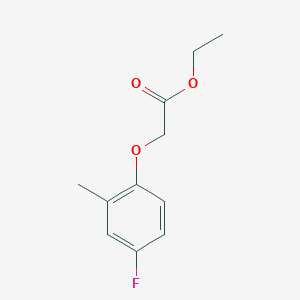 molecular formula C11H13FO3 B3015337 Ethyl 2-(4-fluoro-2-methyl-phenoxy)acetate CAS No. 717-29-3