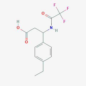 3-(4-ethylphenyl)-3-[(2,2,2-trifluoroacetyl)amino]propanoic Acid