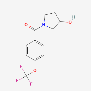 (3-Hydroxypyrrolidin-1-yl)-[4-(trifluoromethoxy)phenyl]methanone