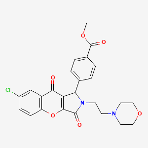 methyl 4-[7-chloro-2-(2-morpholin-4-ylethyl)-3,9-dioxo-1H-chromeno[2,3-c]pyrrol-1-yl]benzoate