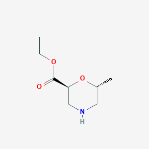 Ethyl (2S,6R)-6-methylmorpholine-2-carboxylate