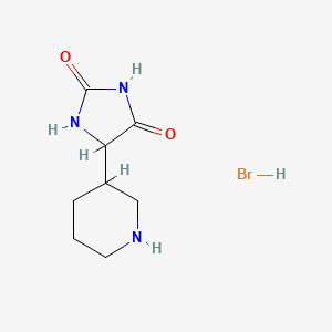 5-(Piperidin-3-yl)imidazolidine-2,4-dione hydrobromide