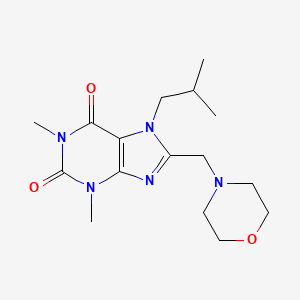 1,3-Dimethyl-7-(2-methylpropyl)-8-(morpholin-4-ylmethyl)purine-2,6-dione