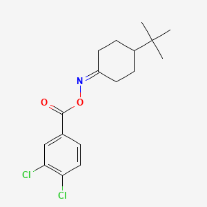 molecular formula C17H21Cl2NO2 B3015381 [(4-叔丁基环己亚甲基)氨基] 3,4-二氯苯甲酸酯 CAS No. 439107-93-4