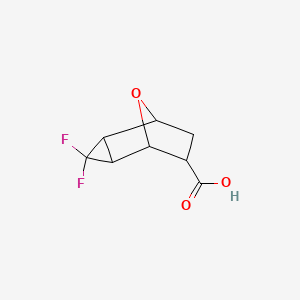 molecular formula C8H8F2O3 B3015383 3,3-二氟-8-氧代三环[3.2.1.02,4]辛烷-6-羧酸 CAS No. 2095410-32-3